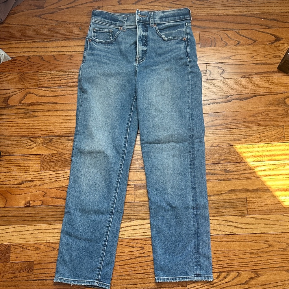 Express Classic Blue Women's straight ankle high rise Jeans